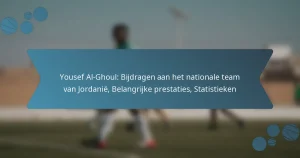 Yousef Al-Ghoul: Bijdragen aan het nationale team van Jordanië, Belangrijke prestaties, Statistieken