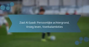 Ziad Al-Saadi: Persoonlijke achtergrond, Vroeg leven, Voetbalambities